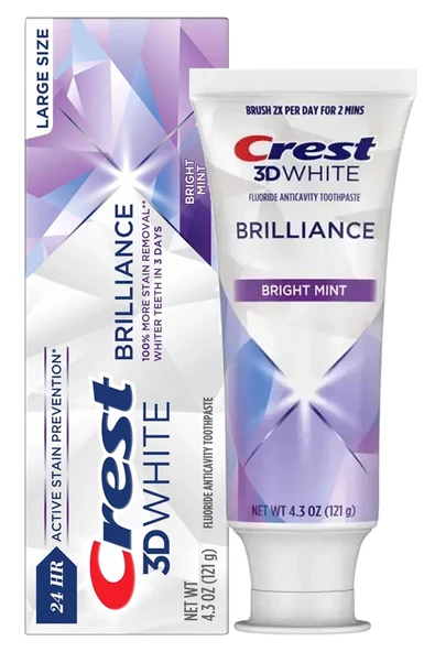 Crest 3D White Brilliance Bright Mint Diş Macunu 121GR ürün görseli 1