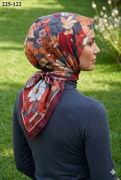 Velscarfs Soft Pamuk Parla Eşarp (Bordo) 225-122 ürün görseli 1