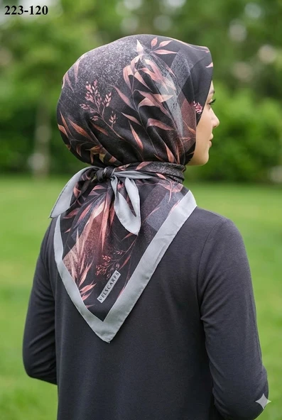 Velscarfs Soft Pamuk Parla Eşarp (Gri) 223-120 ürün görseli 1