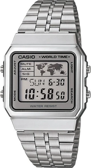 CASIO A500WA-7DF METAL KARE DİJİTAL ERKEK KOL SAATİ ürün görseli 1