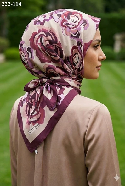 Velscarfs Soft Pamuk Parla Eşarp (Mürdüm) 222-114 ürün görseli 1