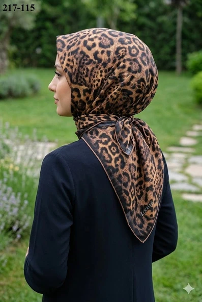 Locella Soft Pamuk Eşarp (Leopar Desen) 217-115 ürün görseli 1