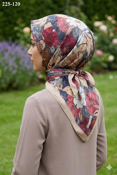 Velscarfs Soft Pamuk Parla Eşarp (Bej) 225-120 ürün görseli 1