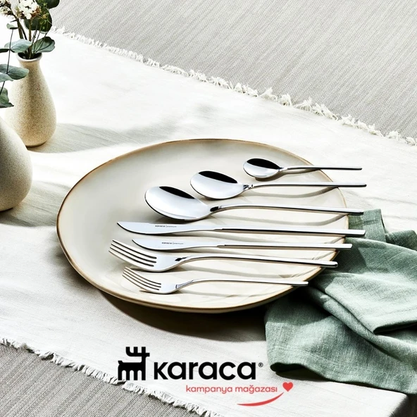Karaca Premium View Platin 12 Kişilik 84 Parça Çatal Kaşık Bıçak Takımı ürün görseli 1