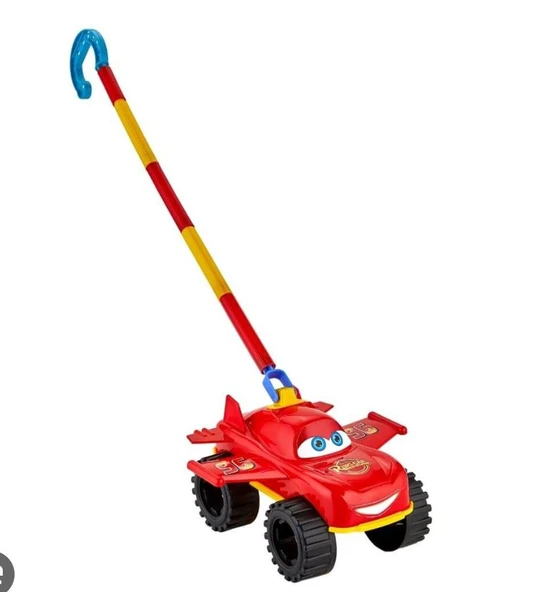 Oyuncak Kanatlı Jeep  Baston Saplı Sopalı İtmeli Oyuncak Araba 23 Cm ürün görseli 1