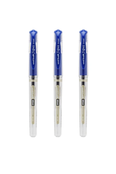 Uniball UM-153 Signo Broad 1.0 Mm İmza Kalemi Mavi - 3 ADET ürün görseli 1