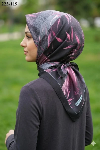 Velscarfs Soft Pamuk Parla Eşarp (Siyah) 223-119 ürün görseli 1