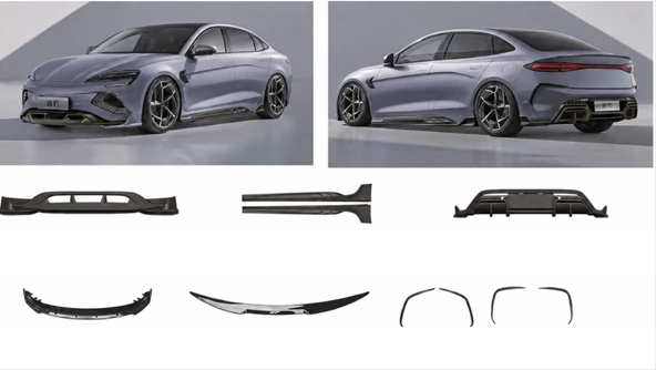 BYD SEAL SEDAN İÇİN PERFORMANS BODY KIT (PIANO BLACK) ürün görseli 1