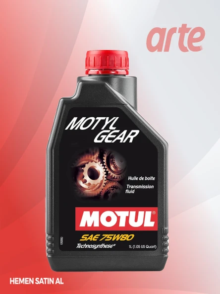 Motul Motylgear 75W-80 Manuel Şanzıman Yağı | 1 Litre | API GL-4 / GL-5 | Technosynthese ürün görseli 1