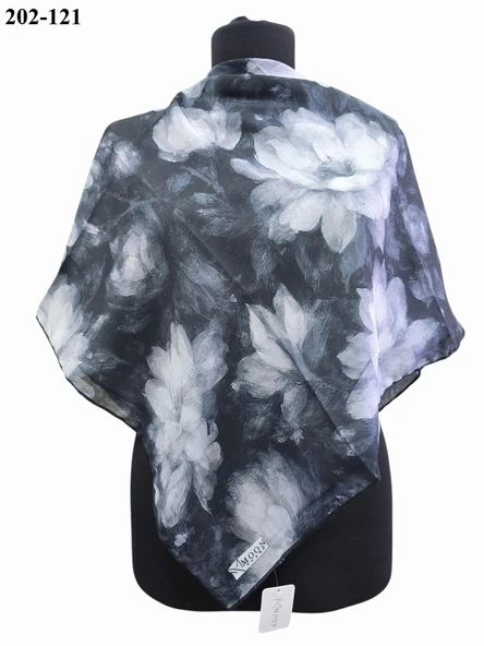 Moon Scarf Soft Pamuk Eşarp 202-121 - Resim 2