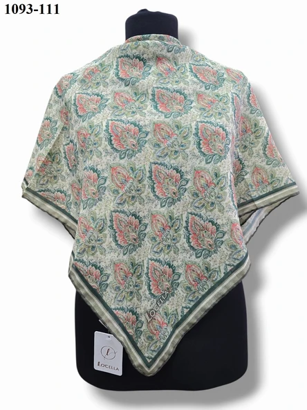 Locella Soft Pamuk Eşarp (Yeşil) 1093-111 - Resim 2