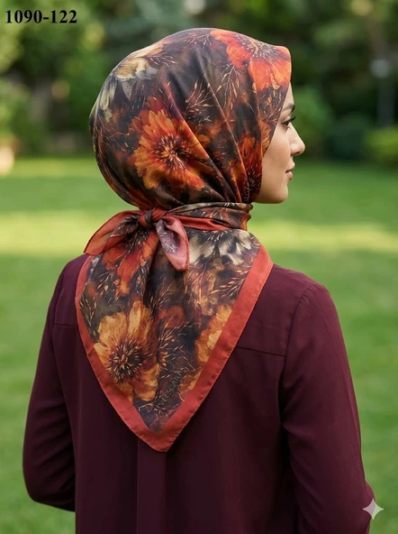 Velscarfs Soft Pamuk Parla Eşarp (Turuncu) 1090-122 ürün görseli 1