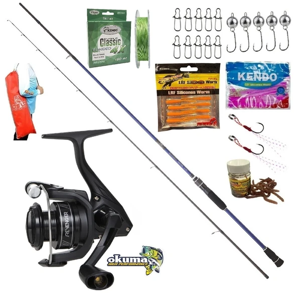 Okuma Revenger Rv-2000A 2.06mm 0,5-6gr Daiwa Samurai Lrf Olta Takımı Seti ürün görseli 1