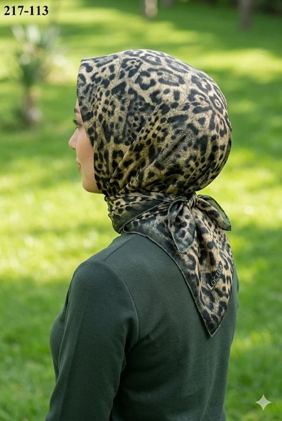 Locella Soft Pamuk Eşarp (Leopar Desen) 217-113 ürün görseli 1