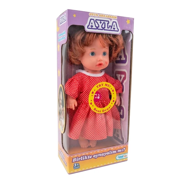 Ayla Bebek 40 cm Türkçe Konuşan Kolları Ve Kafası Harekeli Et Bebek ürün görseli 1
