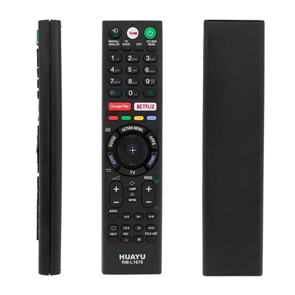 Sony RM-L1676 Google Play - Netflix - Youtube Tuşlu Universal Lcd-Led Tv Kumanda ürün görseli 1