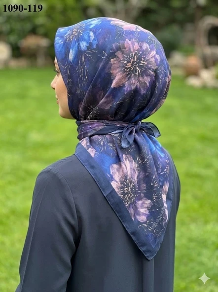 Velscarfs Soft Pamuk Parla Eşarp (Lacivert) 1090-119 ürün görseli 1