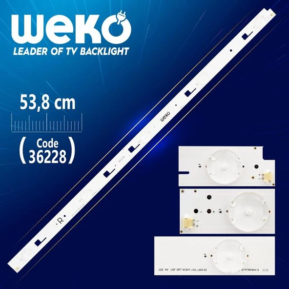JDE 49'' CSP DRT RIGHT V02_160122 5 LEDLİ 5 Ledli 53.8 Cm Tv Led Bar (Tvnizi açıp içindeki led barla birebir aynısı olduğunu görmeden almayınız. Sonrasında iade ALMAMAKTAYIZ.) ürün görseli 1