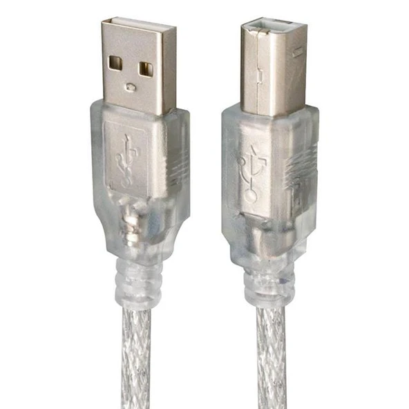 Powermaster PM-13012 Şeffaf 1.5 Metre USB 2.0 Yazıcı Kablosu ürün görseli 1