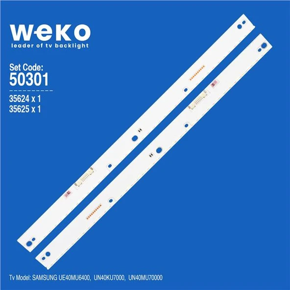 Wkset-5301 35624X1 35625X1 Bn96-39627A - Bn96-39628A 2 Adet Led Bar (42Led) (Tvnizi açıp içindeki led barla birebir aynısı olduğunu görmeden almayınız. Sonrasında iade ALMAMAKTAYIZ.) ürün görseli 1