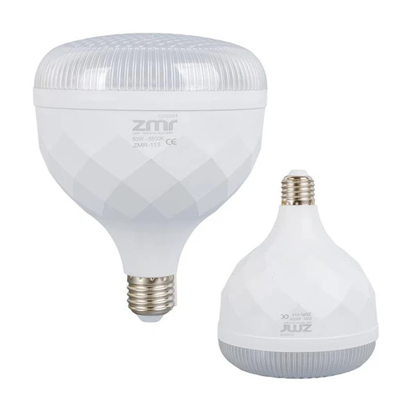 ZMR ZMR-113/B.65 50W Kristal Camlı T-Bulb Beyaz Led Ampul E27 6500K (15X19mm) ürün görseli 1