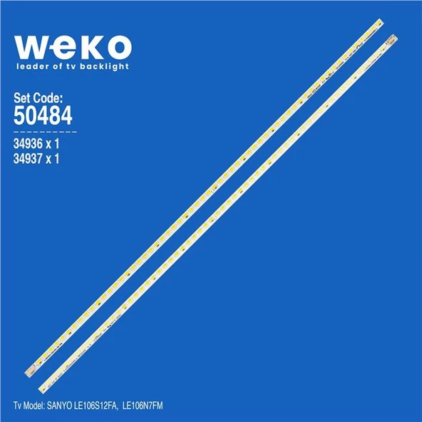 Wkset-5484 34936X1 34937X1 Thc420009 2 Adet Led Bar (60Led) (Tvnizi açıp içindeki led barla birebir aynısı olduğunu görmeden almayınız. Sonrasında iade ALMAMAKTAYIZ.) ürün görseli 1