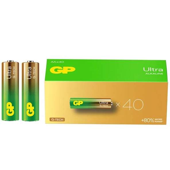 GP 15AU R6 Ultra Alkalin Kalem AA 40‘Lı Paket ürün görseli 1
