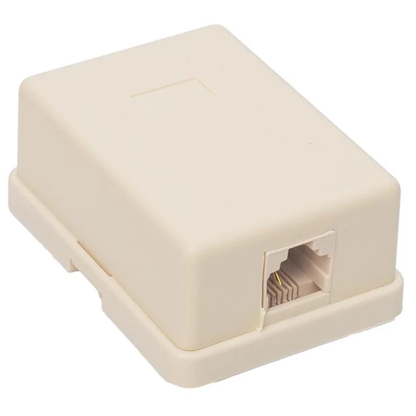 Powermaster PM-2477 Tekli 6P/2C RJ11 Telefon Prizi Dağıtım Kutusu ürün görseli 1