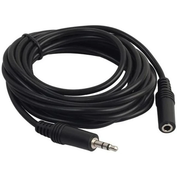 Powermaster 3.5 Mm Stereo Erkek/Dişi 5 Metre Aux Çevirici Uzatma Kablo PM-5758 ürün görseli 1