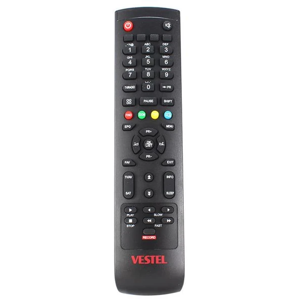 Vestel Record Tuşlu Lcd Tv Kumandası ürün görseli 1