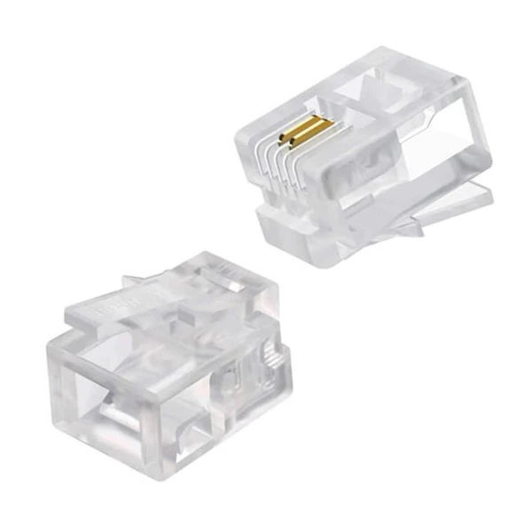 Powermaster RJ11 Telefon Soketi 6P/2C (100 Adet) ürün görseli 1
