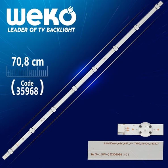 SVV650A64_A96_A97_A- TYPE_REV00_180207 70.8 Cm 8 Ledli Tv Led Bar (Tvnizi açıp içindeki led barla birebir aynısı olduğunu görmeden almayınız. Sonrasında iade ALMAMAKTAYIZ.) ürün görseli 1