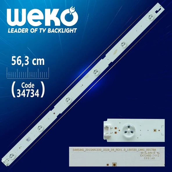 SAMSUNG_2015ARC550_3228_06_REV1.0_150720_LM41-00178A - 56.3 Cm 6 Ledli - WK-30 Led Tv Bar ürün görseli 1