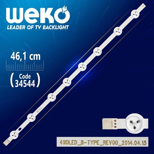 49Dled_B-Type_Rev00 - 46.1 Cm 8 Ledli - (Wk-101) ürün görseli 1
