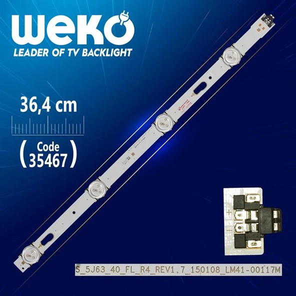 S_5J63_40_FL_R4_REV1.7_150108_LM41-00117M - 36.4 Cm 4 Ledli  (WK-1019) Tv Led Bar (Tvnizi açıp içindeki led barla birebir aynısı olduğunu görmeden almayınız. Sonrasında iade ALMAMAKTAYIZ.) ürün görseli 1