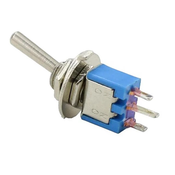 IC-137 On-Off  Ø5mm SMTS-102 3P Toggle Switch - Resim 2