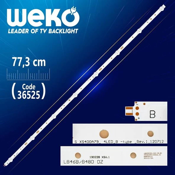 SVS400A_79_4LED_B-TYPE  &  SVS400A79_4LED_D-TYPE (77.3 CM) Tv Led Bar (Tvnizi açıp içindeki led barla birebir aynısı olduğunu görmeden almayınız. Sonrasında iade ALMAMAKTAYIZ.) ürün görseli 1