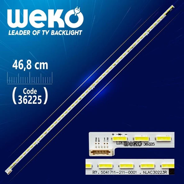 NLAC30223R 3040260-058-1361  48 Ledli 46.8 Cm  Tv Led Bar (Tvnizi açıp içindeki led barla birebir aynısı olduğunu görmeden almayınız. Sonrasında iade ALMAMAKTAYIZ.) ürün görseli 1