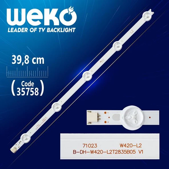42'' ROW2.1 REV 0.6 1 L2-TYPE 6916L-1216A - 39.8 Cm 5 Ledli - (WK-1226) Tv Led Bar (Tvnizi açıp içindeki led barla birebir aynısı olduğunu görmeden almayınız. Sonrasında iade ALMAMAKTAYIZ.) ürün görseli 1