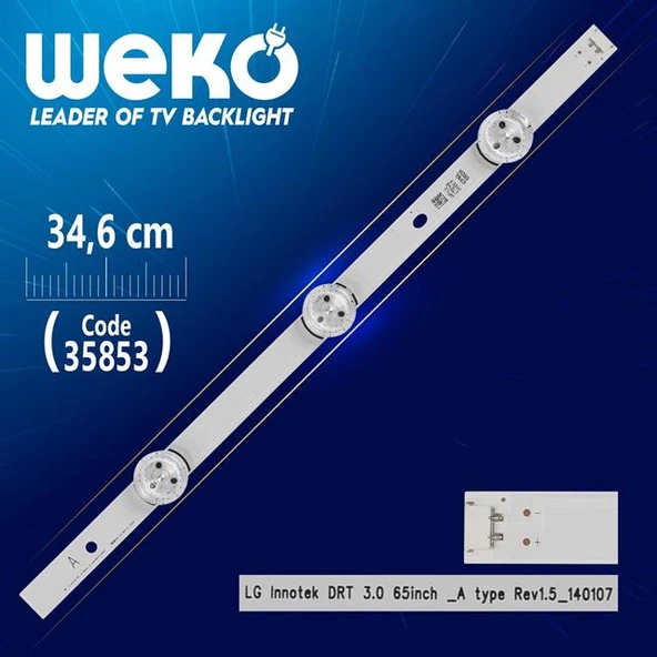 Lg Innotek Drt 3.0 65Inch _A Type Rev1.5_140107 - 34.6 Cm 3 Ledli - (Wk-1315) ürün görseli 1