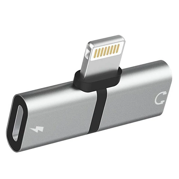 Powermaster PM-18316 İphone Lightning Şarj Kulaklık Çevirici Adaptör Jack ürün görseli 1