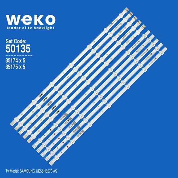 Wkset-5135 35174X5 35175X5 Samsung_2013Svs55_3228N1_B2 10 Adet Led Bar (Tvnizi açıp içindeki led barla birebir aynısı olduğunu görmeden almayınız. Sonrasında iade ALMAMAKTAYIZ.) ürün görseli 1