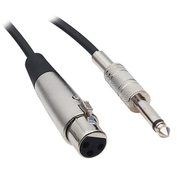 Powermaster PM-2899 Hazır 6.3 Mm Erkek Jack - XLR Dişi Canon  5 Metre Mikrofon Ara Kablosu ürün görseli 1