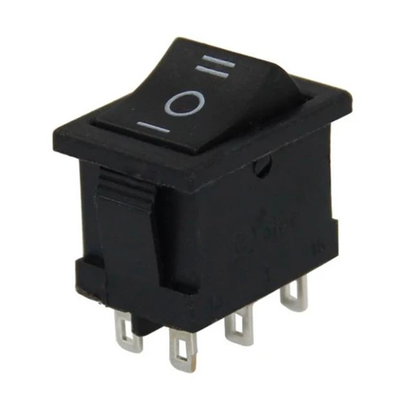 Powermaster Mini Işıksız Anahtar 6P ON-OFF-ON 6P IC-123-6 ürün görseli 1