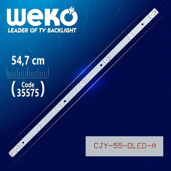 CJY-55-DLED-A - 54.7 Cm - 7 Ledli - (WK-1092) Tv Led Bar (Tvnizi açıp içindeki led barla birebir aynısı olduğunu görmeden almayınız. Sonrasında iade ALMAMAKTAYIZ.) ürün görseli 1