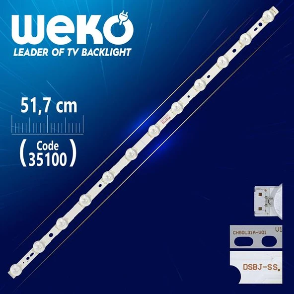 CH50L31A-V01 - DSBJ-SS - 51.7 Cm 12 Ledli - WK-849 Led Tv Bar ürün görseli 1