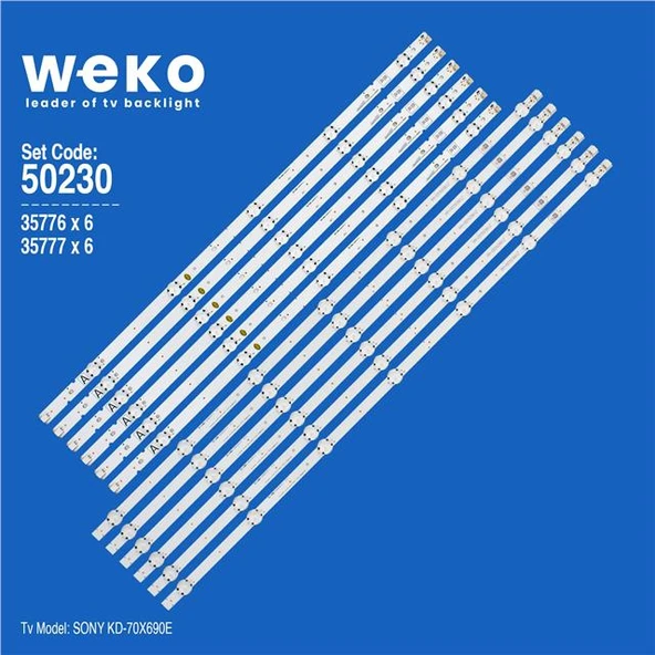 Wkset-5230 35776X6 35777X6 Lg Innotek Fbc 70Inch 12 Adet Led Bar (Tvnizi açıp içindeki led barla birebir aynısı olduğunu görmeden almayınız. Sonrasında iade ALMAMAKTAYIZ.) ürün görseli 1