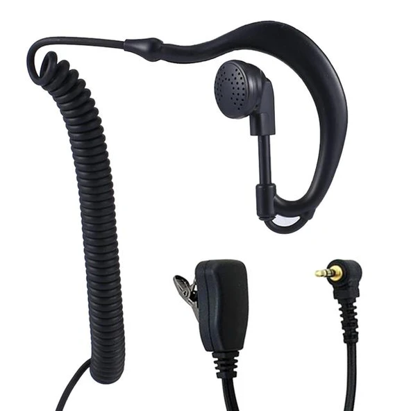 Powermaster Aselsan JD-EHM50 Ear Hook /Aselsan Cobra / MT-655C / MT-690 / PM-865 / PM-66 Arkalıklı Telsiz Kulaklık ürün görseli 1