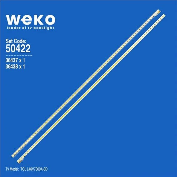 Wkset-5422 36437X1 36438X1 Sts460a67_72Led 2 Adet Led Bar (72Led) (Tvnizi açıp içindeki led barla birebir aynısı olduğunu görmeden almayınız. Sonrasında iade ALMAMAKTAYIZ.) ürün görseli 1