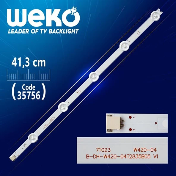42'' ROW2.1 REV 0.6 1 L1-TYPE 6916L-1214A - 41.3 Cm 5 Ledli - (WK-1224) Tv Led Bar (Tvnizi açıp içindeki led barla birebir aynısı olduğunu görmeden almayınız. Sonrasında iade ALMAMAKTAYIZ.) ürün görseli 1